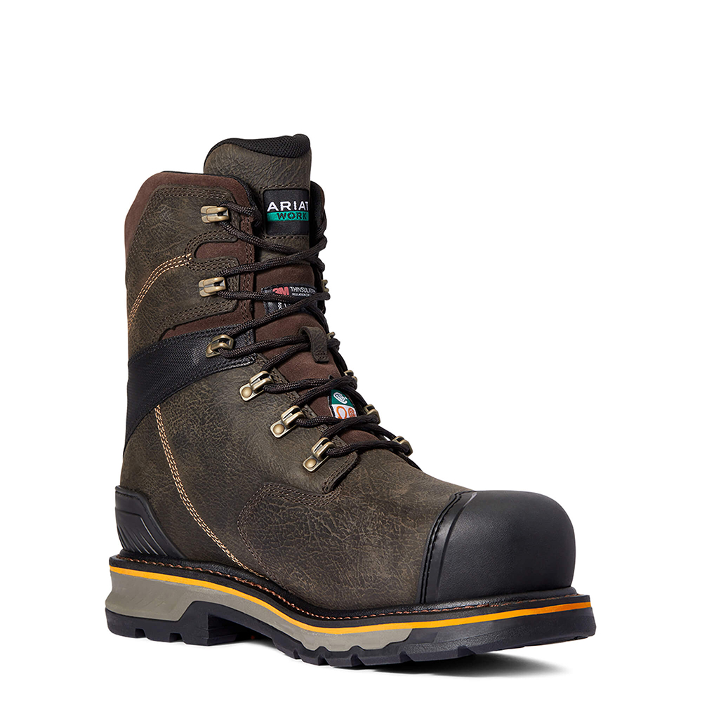 Ariat Stump Jumper 8 Inch CSA Glacier Grip Waterproof 600g Work Boots with Composite Toe from Columbia Safety